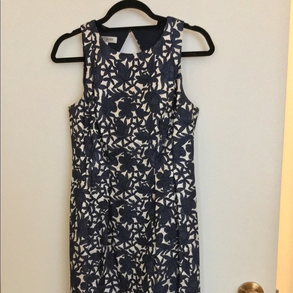Keyhole back Kay Unger dress